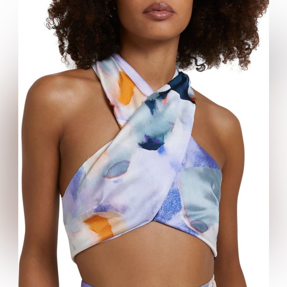 River Island cropped halter top NWT size 14